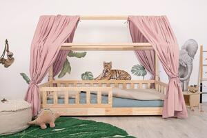 Baldachin a házi ágyhoz Tea - régi rózsaszín Canopy - old pink 200x140 cm