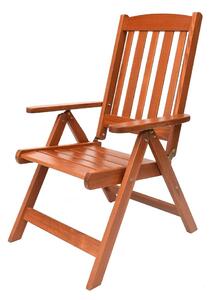 ROJAPLAST LUISA fenyőfából készült összecsukható, lakkozott kerti szék ()
