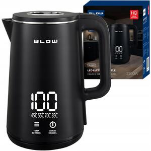 Blow BK-18PB elektromos vízforraló 2200W fekete kijelzővel