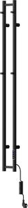 Mexen Pino, elektromos fűtőelem törülközőtartóval 1405x137 mm, 150 W, fekete, W301-1405-137-00-70