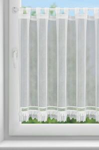 Katrin vitrázs függöny elegáns díszítéssel Fehér 90x150 cm
