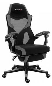 Gamer Szék Lábtartó, Lélegző Anyag, Ergonómikus Kartámaszok, Grey