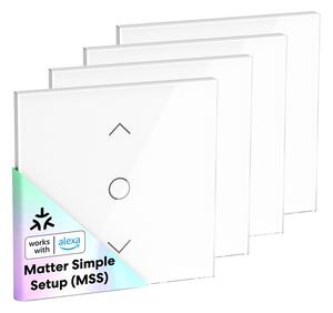 MEROSS MRS100MA(EU) intelligens Wi-Fi redőnykapcsoló (Matter) 4 db-os csomag