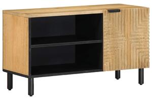 Barna tömör mangófa TV-szekrény 80 x 31,5 x 46 cm