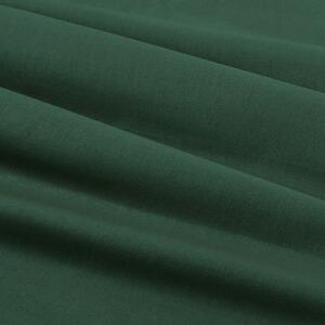 Goldea pamut ágyneműhuzat garnitúra - sötétzöld 150 x 200 és 50 x 60 cm