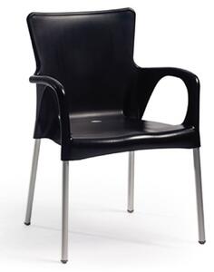 Műanyag szék ANA 84 x 57 x 51 cm(ma x szé x mé)fekete