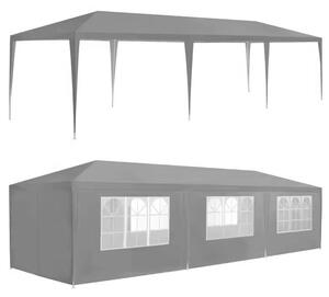 MultiGarden kerti pavilon Sátor 3x9m, 8 fal - Szürke