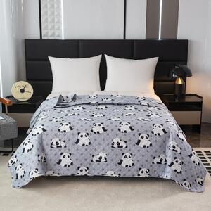 PANDA szürke ágytakaró Méret: 220 x 240 cm
