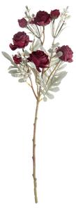 Hamvas rózsa ág, 56cm magas - Vörös