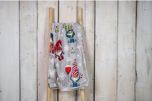Mikroplüss takaró karácsonyi mintával 200x220 cm Gnome – My Home