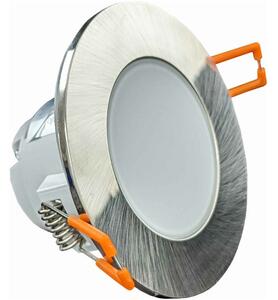 LED beépíthető lámpa kör Ezüst keret 5W Meleg fehér Kültéri