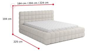 DIZZLEDO ágy, 180x200, touch 24