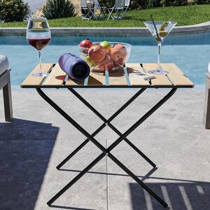 Összecsukható kerti asztal Cavallino 60x40x57 cm natúr