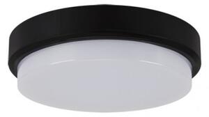 Strühm Aron 12 W-os ø175 mm kerek natúr fehér, fekete mennyezeti lámpa IP65-ös védettségű