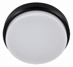 Strühm Aron 18 W-os ø210 mm kerek natúr fehér, fekete mennyezeti lámpa IP65-ös védettségű
