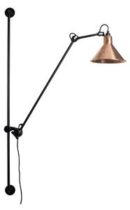 Fali Lámpa Lampe Gras, Fekete, Nappali, Fém, Indusztriális dizájn