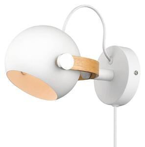 Fali Lámpa Halo Design, Fehér, Üveg