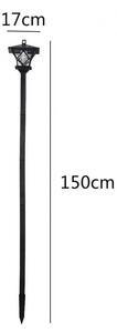 Napelemes 138 cm magasságú állólámpa