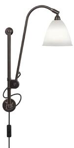 Bestlite BL5 fali lámpa, Ø 16 cm, fekete/porcelán