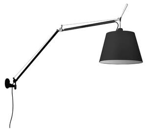 Tolomeo Mega fali világítás kapcsolóval Ø320 fekete
