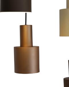 Függesztett lámpa bronz, taupe és bézs 6-fényes - Ans