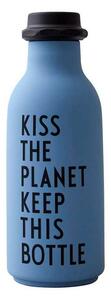 Kiss kék vizes palack, 500 ml - Design Letters