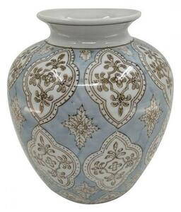 Váza DKD Home Decor Porcelán Bézs szín Kék Arab 22 x 22 x 25 cm