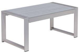 Kerti dohányzóasztal SALERNO 90 cm 50 cm Fém Világosszürke