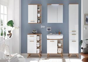 Fehér alacsony fürdőszoba szekrény 51x90 cm Set 923 - Pelipal