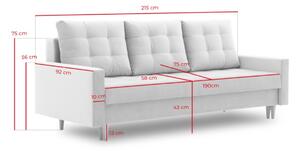 AVALON ágyazható kanapé, 215x75x95, kronos 15