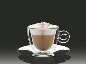 Cappuccinos csésze rozsdamentes aljjal, duplafalú, 2db-os szett, 16,5cl Thermo (KHPU144)