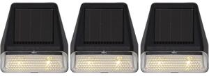 Wally 3 db napelemes fali LED lámpa, magasság 7,5 cm - Star Trading