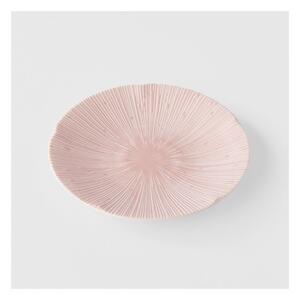 Rózsaszín kerámia tányér ø 24 cm ICE PINK - MIJ