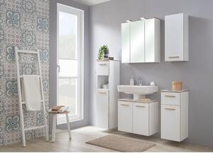Fehér magas függő fürdőszoba szekrény 30x123 cm Set 931 - Pelipal