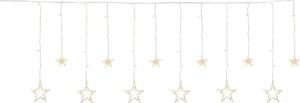 Füzér MagicHome Karácsonyi Függöny, 138x meleg fehér LED, csillagokkal, 230V, 8 funkció, világítás