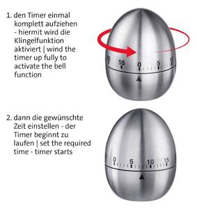 Ezüstszínű konyhai időmérő Tempus – Westmark
