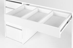 HOLLYWOOD XL fésülködőasztal - 120 cm - fehér