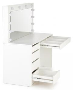 HOLLYWOOD XL fésülködőasztal - 120 cm - fehér