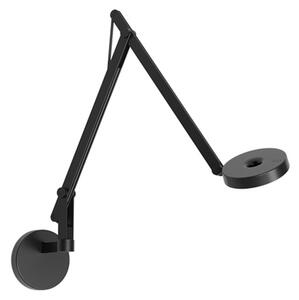 Fali Lámpa Rotaliana, dimmable, Fekete, Nappali, Alumínium