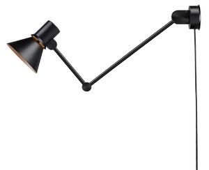 Fali Lámpa Anglepoise, Type 80 W3, Fekete, Nappali, Fém, Dizájn