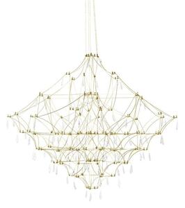 CONSTELATION 77 GOLD függőlámpa - LED, szálcsiszolt acél