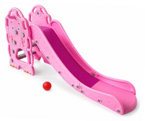 Aga4Kids Csúszda fogantyúval 170 cm Rózsaszín