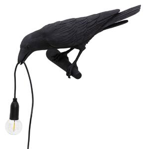 Asztali lámpa SELETTI, Bird Lamp, Fekete, Nappali, Műanyag, Dizájn