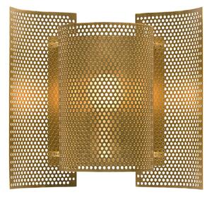 Fali Lámpa Northern, Butterfly perforated, dimmable, Arany / Sárgaréz, Nappali, Fém, Dizájn