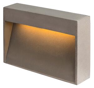 Concreto LED kültéri fali lámpa M IP65 világosszürke