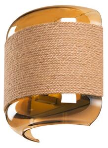 Fali Lámpa SLV, Pantilo Rope, dimmable, Barna / Rozsdabarna, Nappali, Üveg, Modern