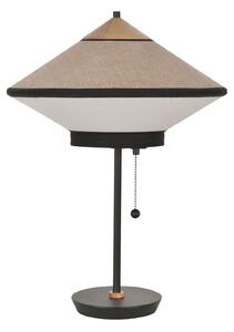 Asztali lámpa Forestier, Cymbal S, Bézs, Nappali, Szövet / Textília, Dizájn