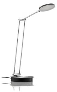Asztali lámpa Lucande, Ensley, dimmable, Fekete, Nappali, Fém, Modern