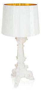 Asztali lámpa Kartell, Bourgie, dimmable, Fehér, Nappali, Műanyag, Dizájn