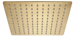 Négyzet alakú zuhanyfej REA JS-P015BG 25cm Brush Gold